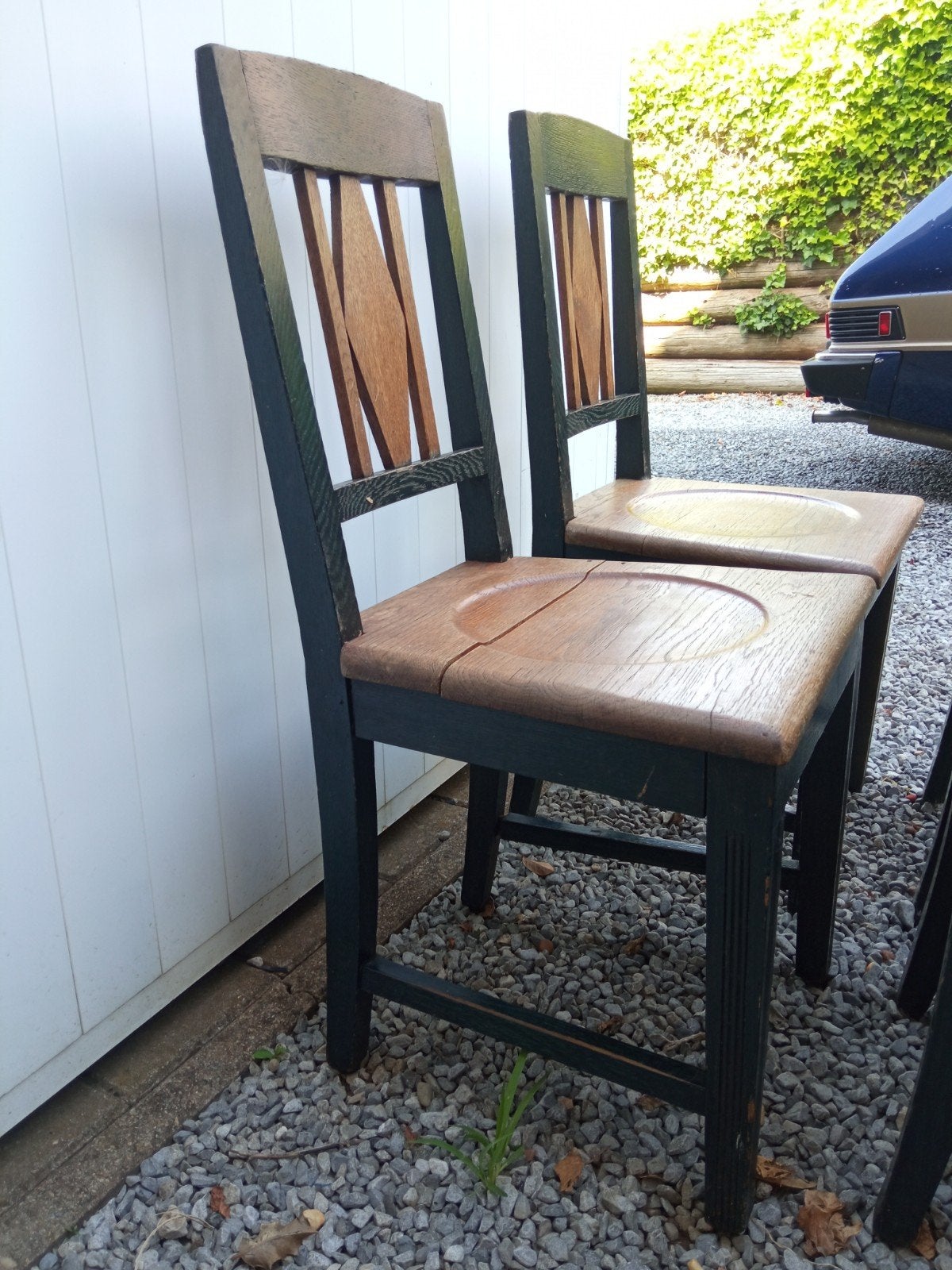6x Eiken stoelen, Ophalen