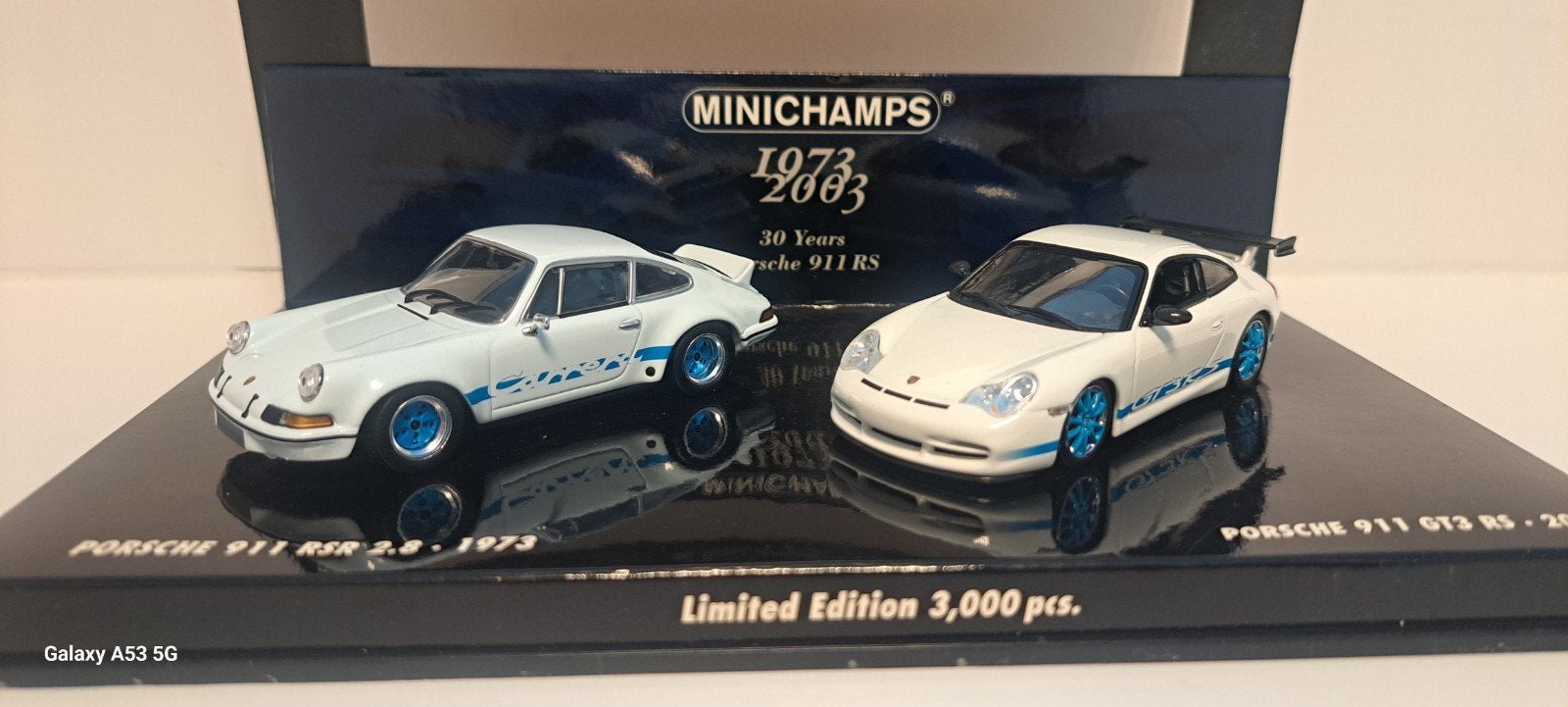Minichamps Porsche 911RS 30 years  Anniversary set, Ophalen of Verzenden, Zo goed als nieuw, Auto, MiniChamps