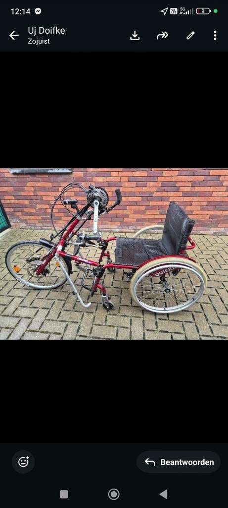 Handbike, Ophalen