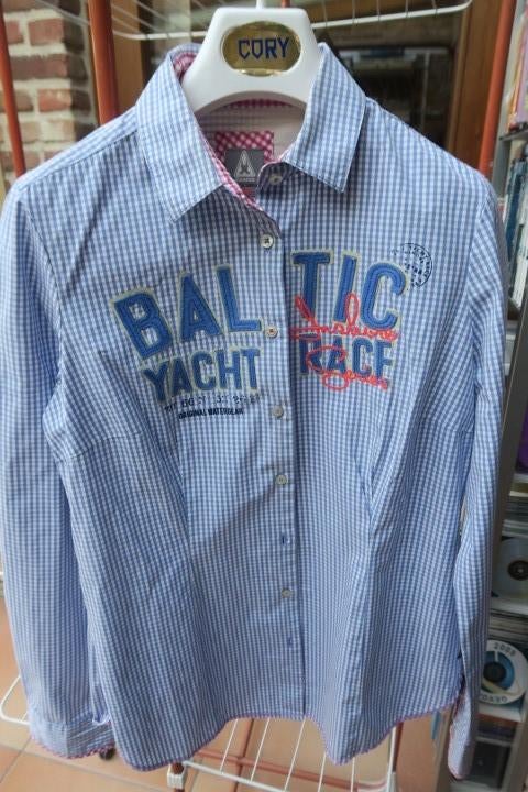 Blouse vichy ruit Gaastra mt M, Kleding | Dames, Maat 38/40 (M), Gaastra, Blauw, Ophalen of Verzenden