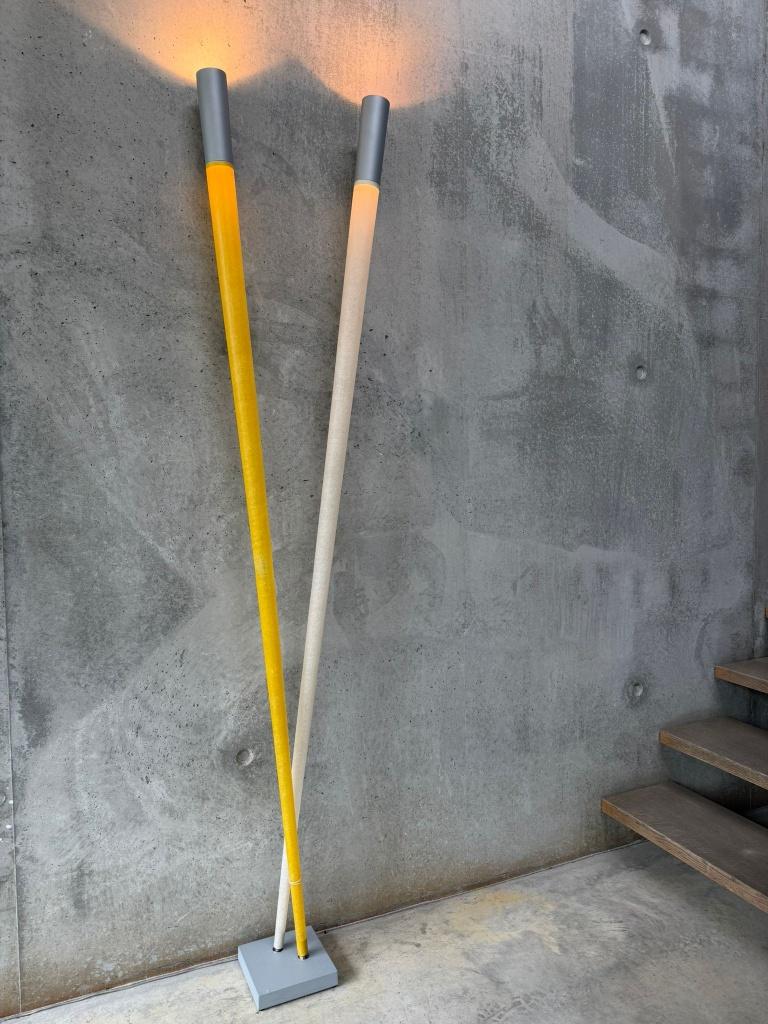 Viabizzuno Bamboo vloerlamp, Huis en Inrichting, Lampen | Vloerlampen, Ophalen, Nieuw, 200 cm of meer