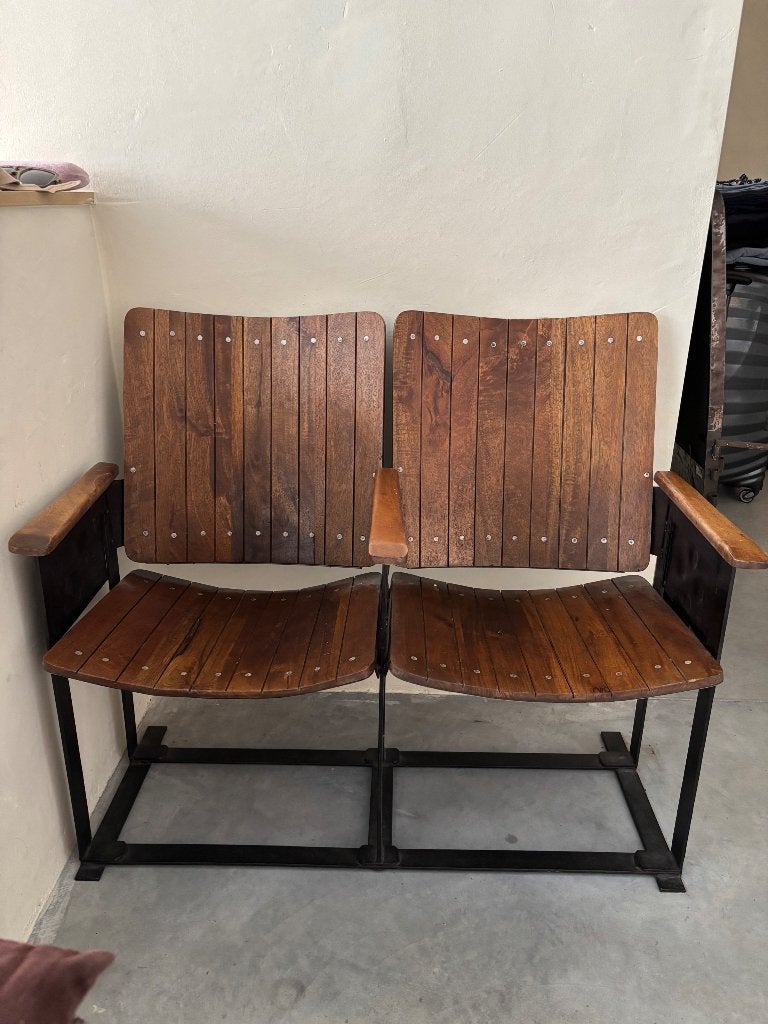 Banquette style cinéma Maison du monde, Enlèvement, Utilisé, Bois, Industriel