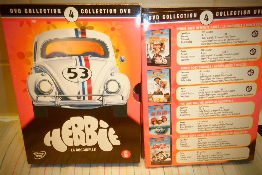DVD Collection Herbie(4 -DVD'S), À partir de 6 ans, Comédie d'action, Enlèvement ou Envoi, Coffret