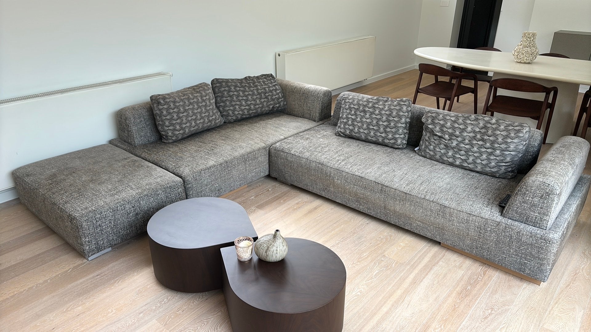 Drie delige zetel te koop, Maison & Meubles, Enlèvement, Utilisé, Tissus