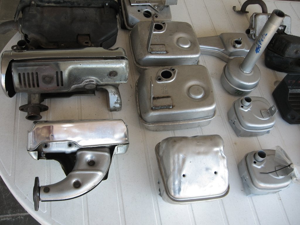 Tracteur tondeuse HONDA , lot de pots d'échappement, Jardin & Terrasse, Enlèvement, Comme neuf, Honda, 120 cm ou plus