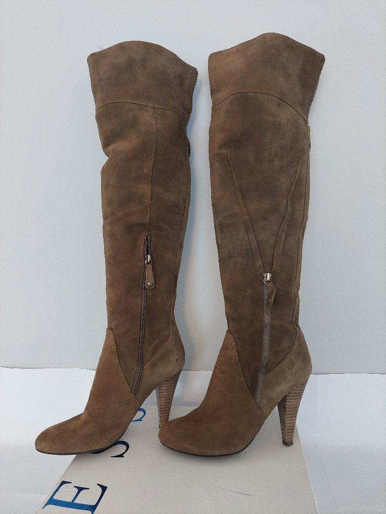 752C* GUESS - prachtige bruine steltlopers (40) - lees, Kleding | Dames, Hoge laarzen, Guess, Bruin, Verzenden