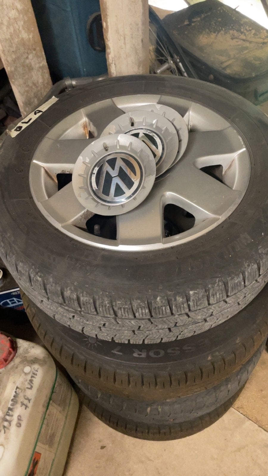 Vw polo 9n3 banden+velgen, Auto-onderdelen, Ophalen, 14 inch, Nieuw, 185 mm