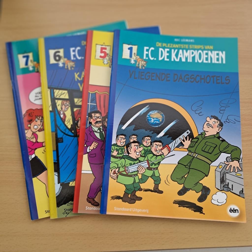 De plezantste strips van FC DE KAMPIOENEN, Ophalen, Hec Leemans, Zo goed als nieuw, Meerdere stripboeken