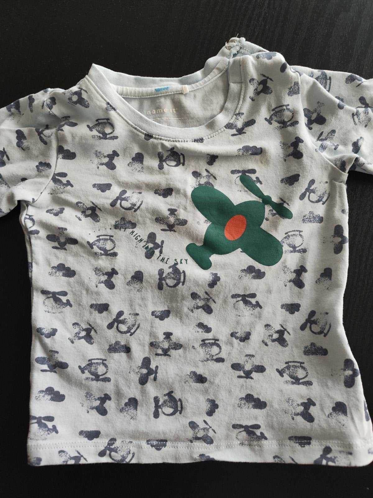 T-shirt lange mouw Name It , slecht 2 keer gedragen, Kinderen en Baby's, Babykleding | Maat 62, Ophalen