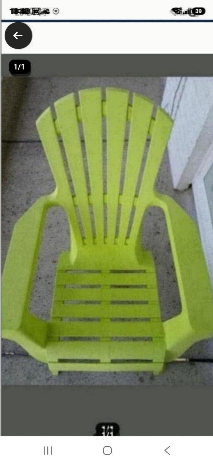 NIEUWE MONOBLOCK TUINSTOEL PRIJS 10 EUR, Ophalen