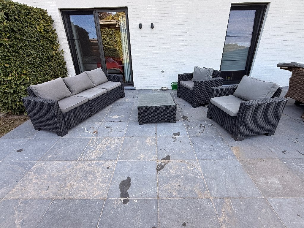 Lounge set en ligstoelen, Tuin en Terras, Ophalen, Gebruikt, Kunststof, Verstelbaar