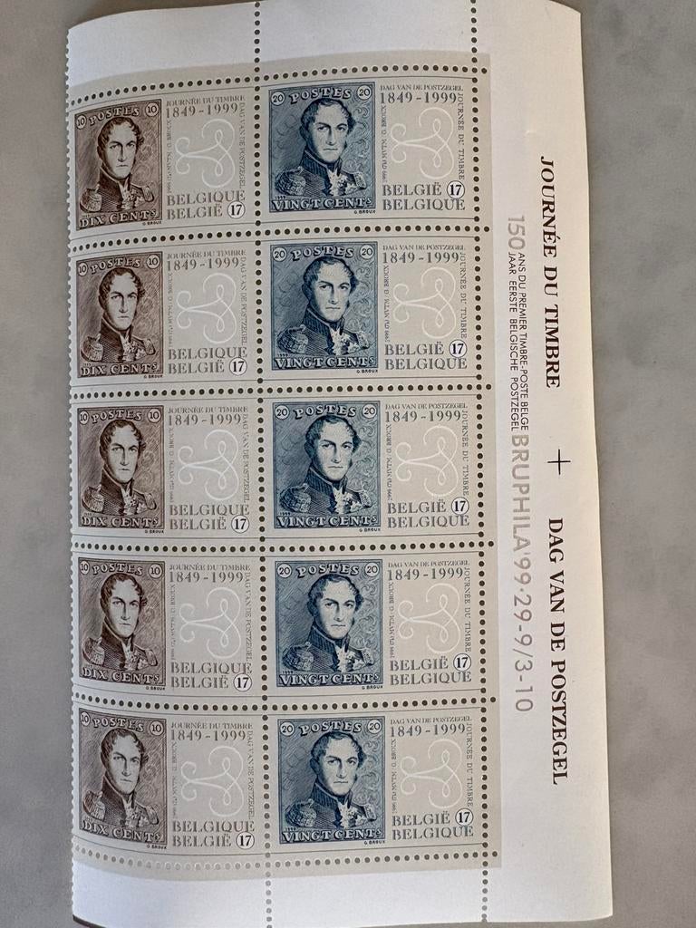 Verzameling Zegels, Folders en postkaarten: Leopold 1, 2,…, Postzegels en Munten, Ophalen of Verzenden