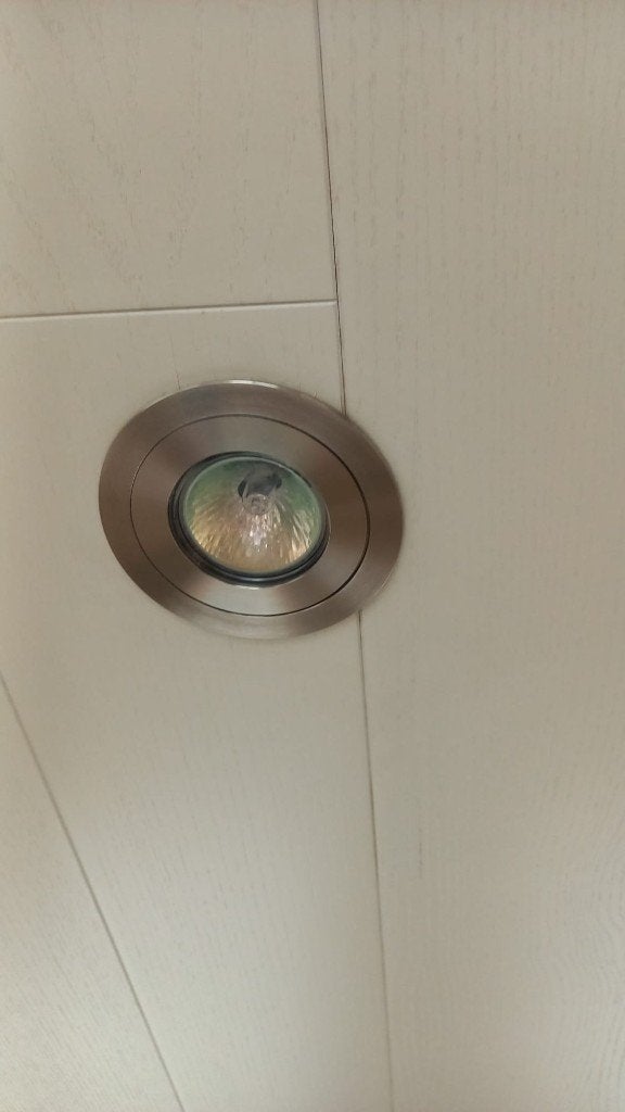 inbouwspot plafond in inox, Maison & Meubles, Halogène, Spot encastrable, Enlèvement, Utilisé