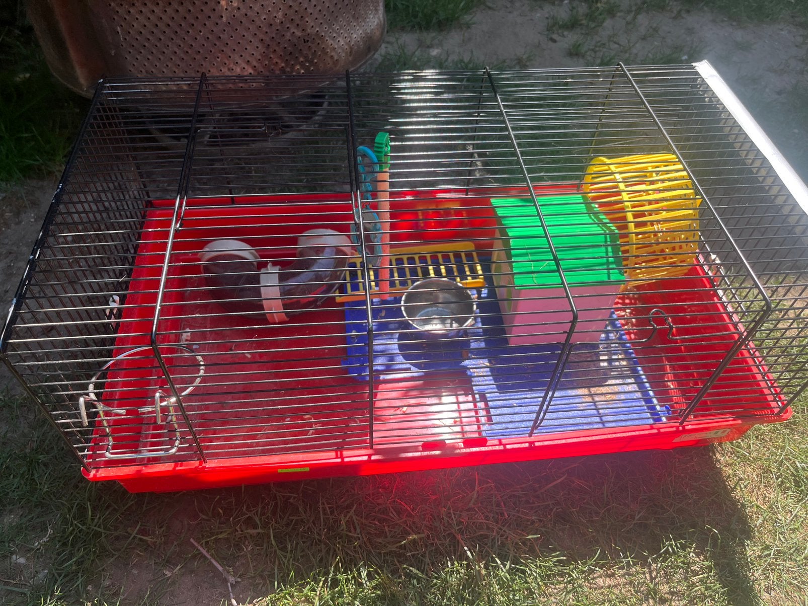 Hamsterkooi met benodigdheden, Dieren en Toebehoren, Ophalen, Zo goed als nieuw