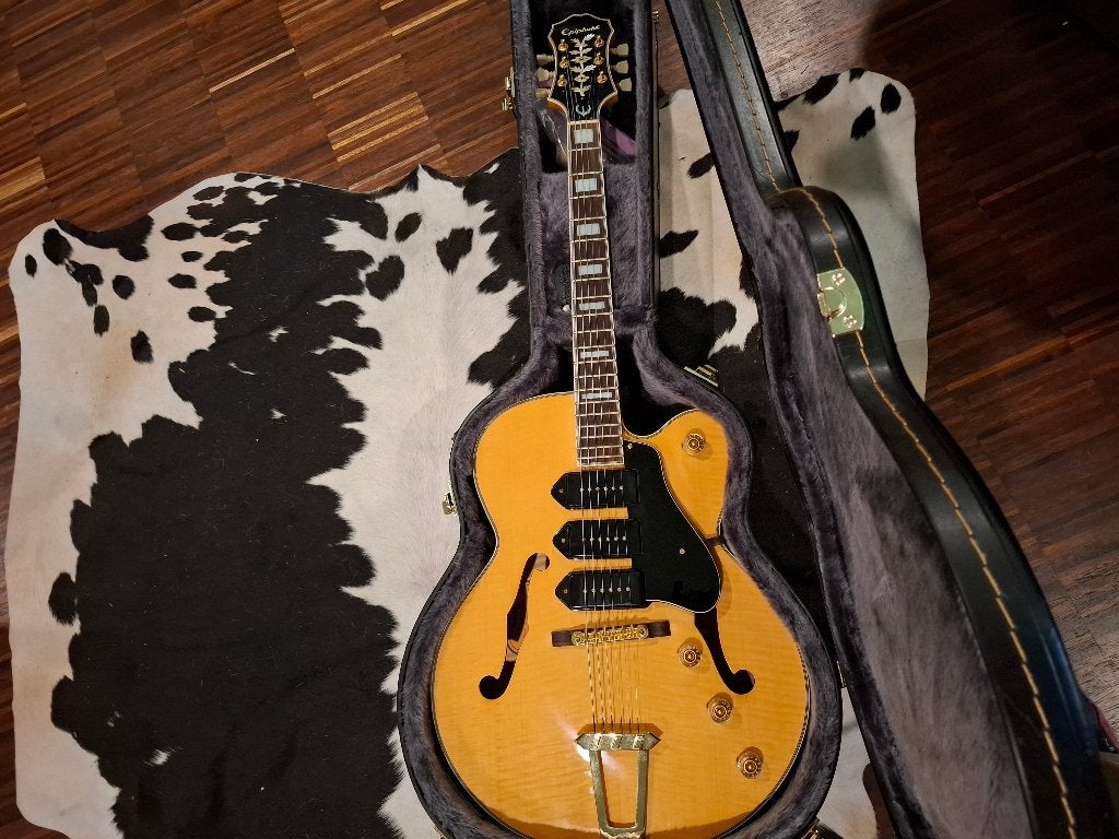 VINTAGE 60s BURNS  /  Epiphone Zephyr Blues Deluxe, Ophalen of Verzenden, Zo goed als nieuw, Epiphone