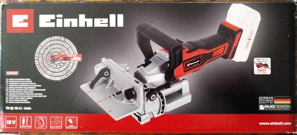 Einhell Fraiseuse à lamelle sans fil TE-BJ 18 Li., Doe-het-zelf en Bouw, Gereedschap | Freesmachines, Zo goed als nieuw, Accu