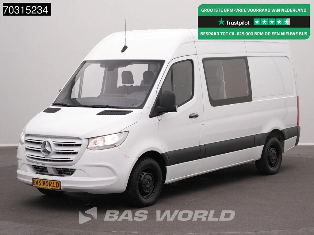 Mercedes Sprinter 314 CDI Automaat Dubbel Cabine L2H2 Airco, Automaat, Stof, Gebruikt, Euro 6