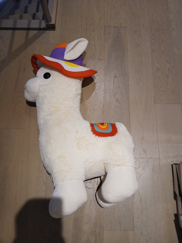 Zeer grote lama knuffel nooit gebruikt, Enlèvement