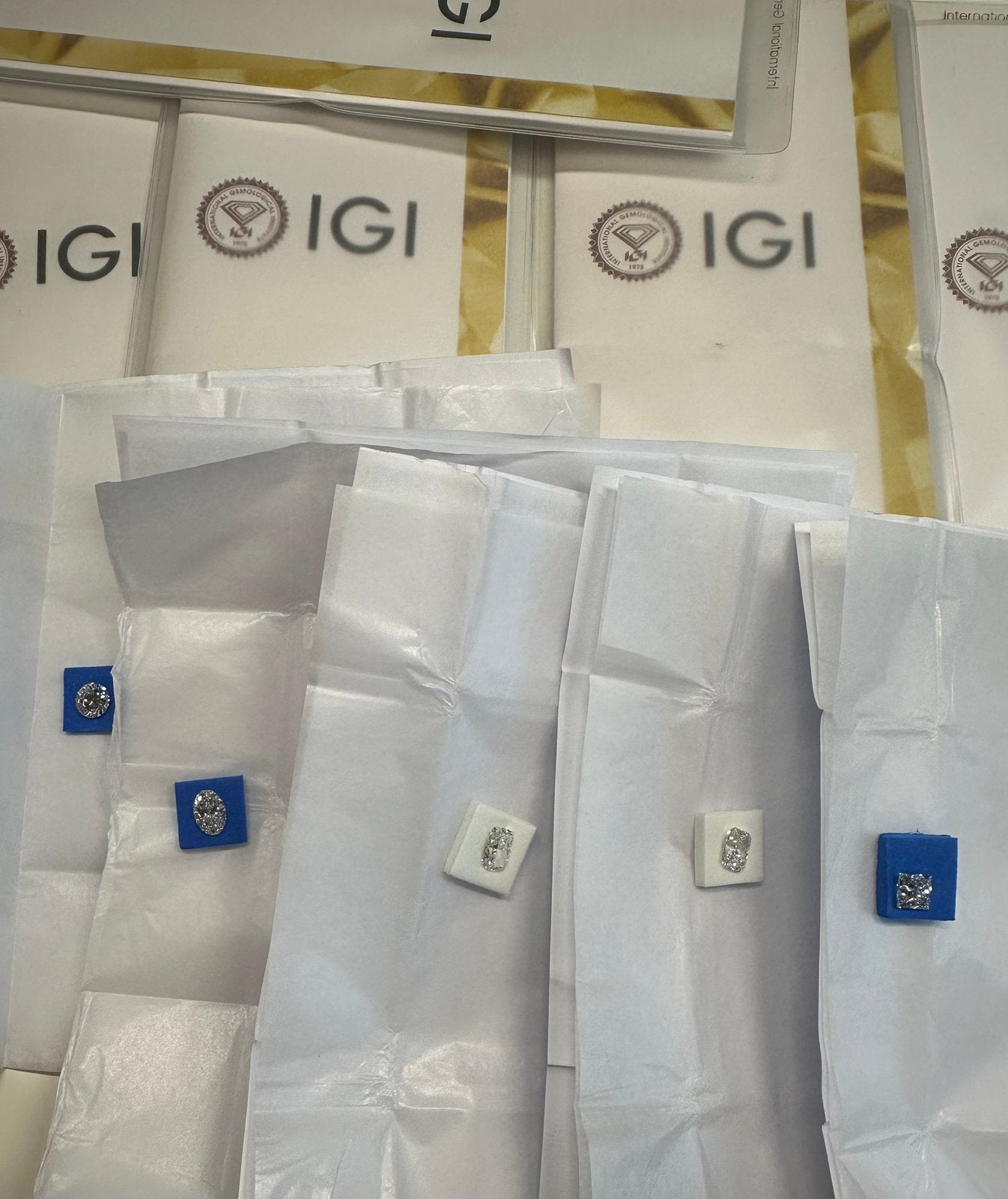 5 Diamanten IGI gecertificeerd, Ophalen, Nieuw