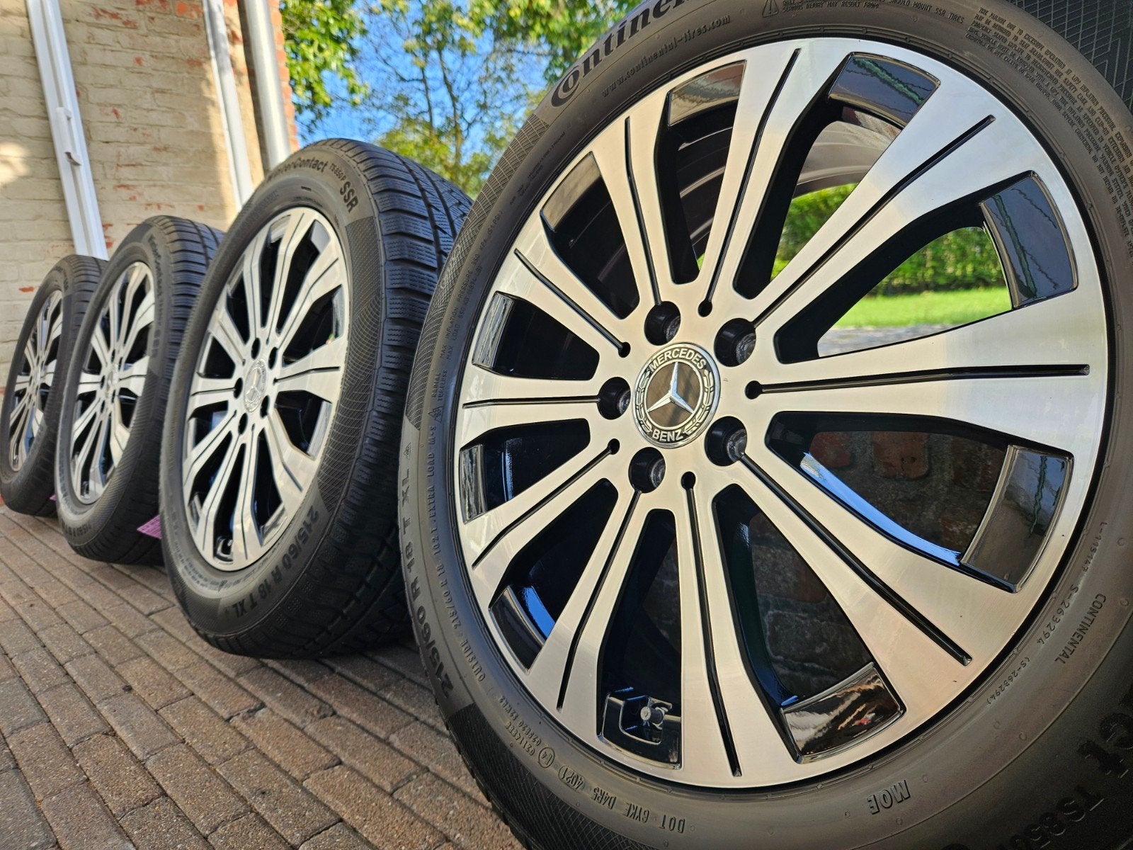 18" Mercedes EQA H243 EQB X243 kit hiver 8mm Continental TOP, Pneus et Jantes, Enlèvement ou Envoi, 18 pouces, Utilisé