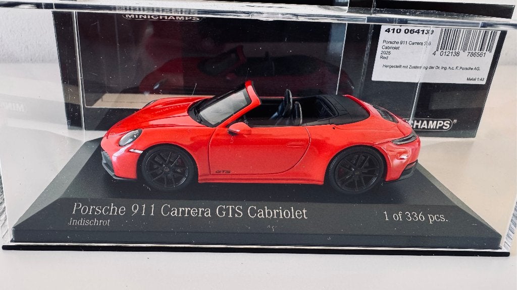 Porsche 992.2 GTS Cabriolet 1/43, Ophalen of Verzenden, Nieuw, Auto, MiniChamps