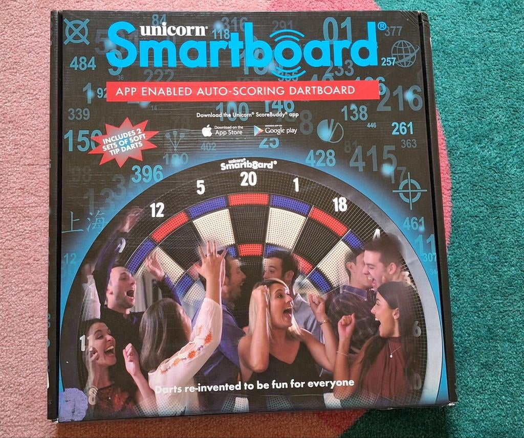 Smartboard dartsspel, Enlèvement