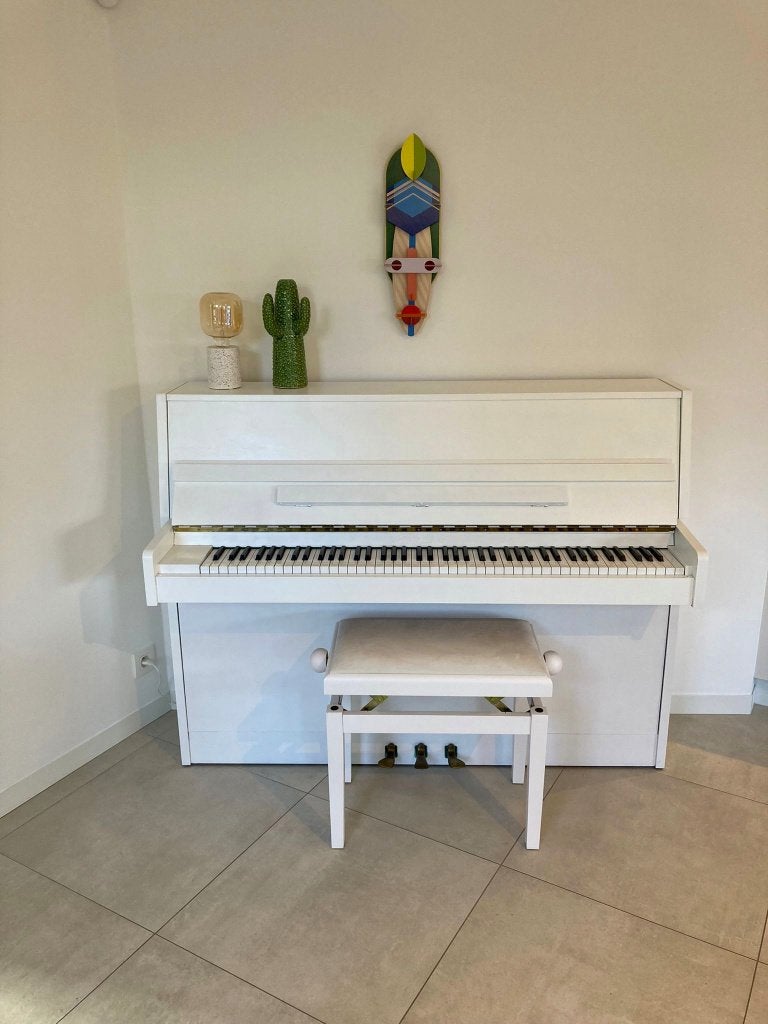 Piano (Gaveau), Muziek en Instrumenten, Ophalen, Gebruikt, Wit, Piano