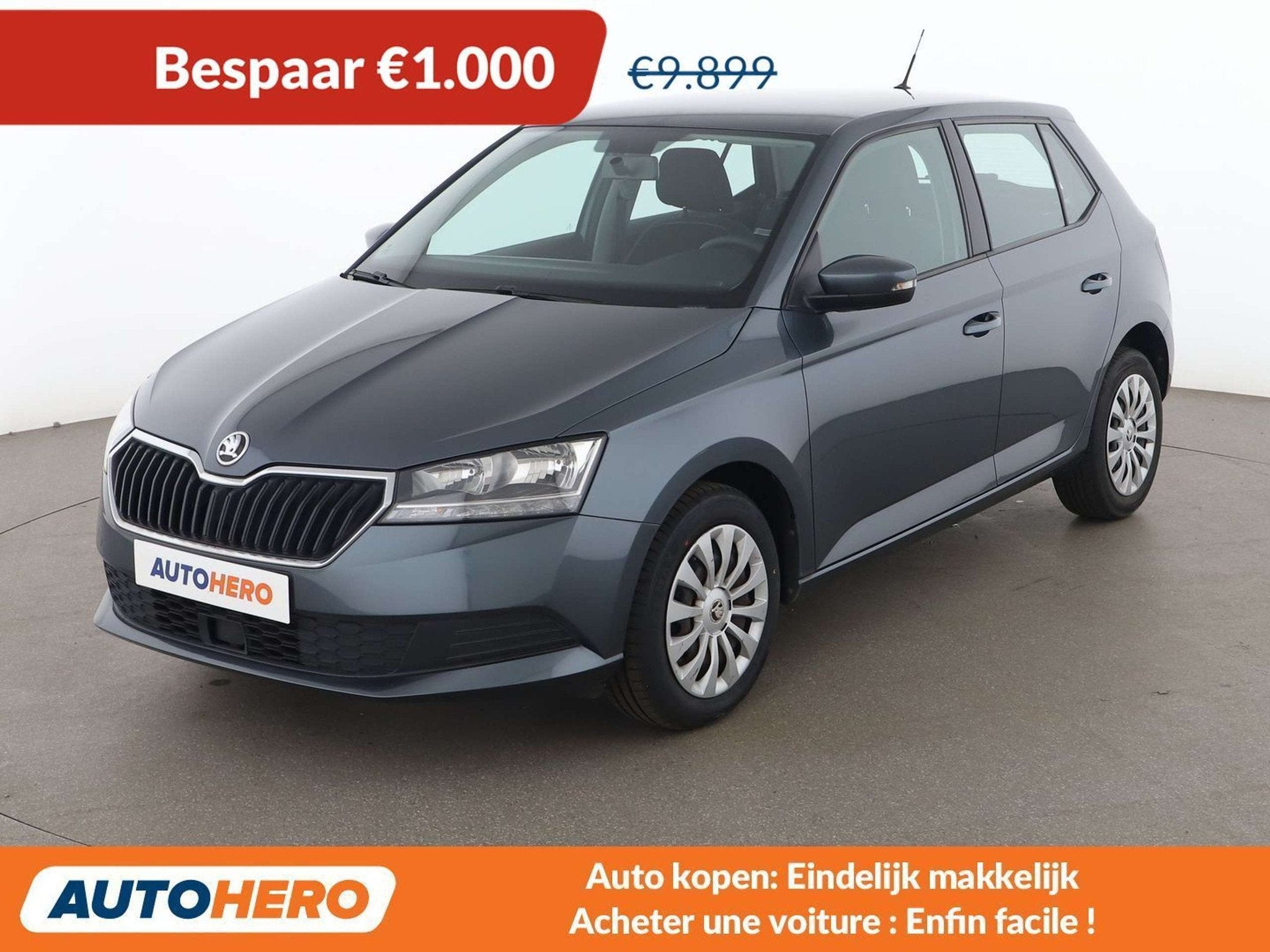 Skoda Fabia 1.0 MPI Ambition (année de construction 2019), Autos, Argent ou Gris, Achat, Euro 6, 1055 kg