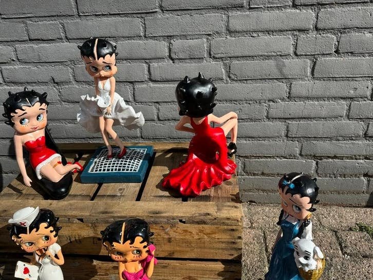 Grote collectie Betty Boop beelden - 7 stuks, Verzamelen