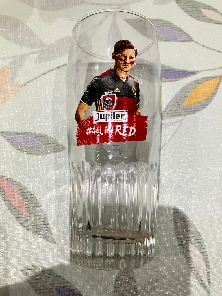 Glas rode duivels 2016 Jupiler voetballer Jan Vertongen, Ophalen of Verzenden, Zo goed als nieuw