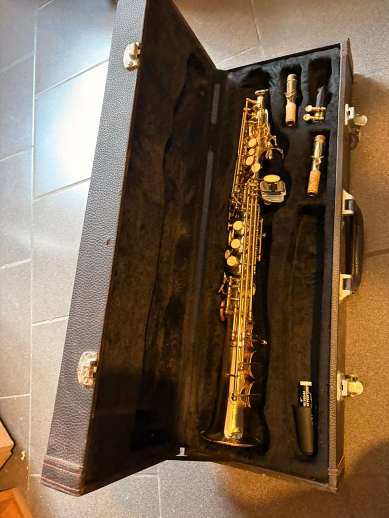 Trebuchet sopraansax, Muziek en Instrumenten, Ophalen, Zo goed als nieuw, Sopraan, Met koffer