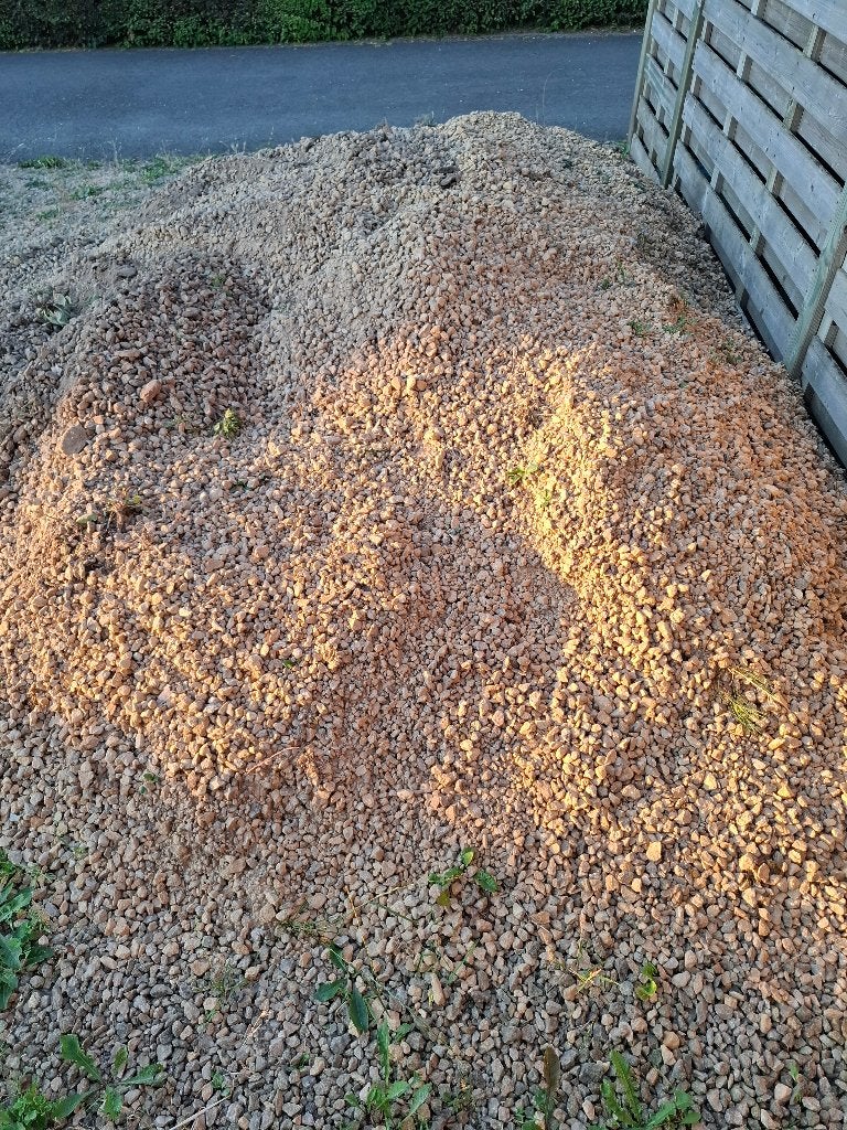 GRATIS Dolomiet - grind, Tuin en Terras, Ophalen, Gebruikt, Dolomiet, Geel