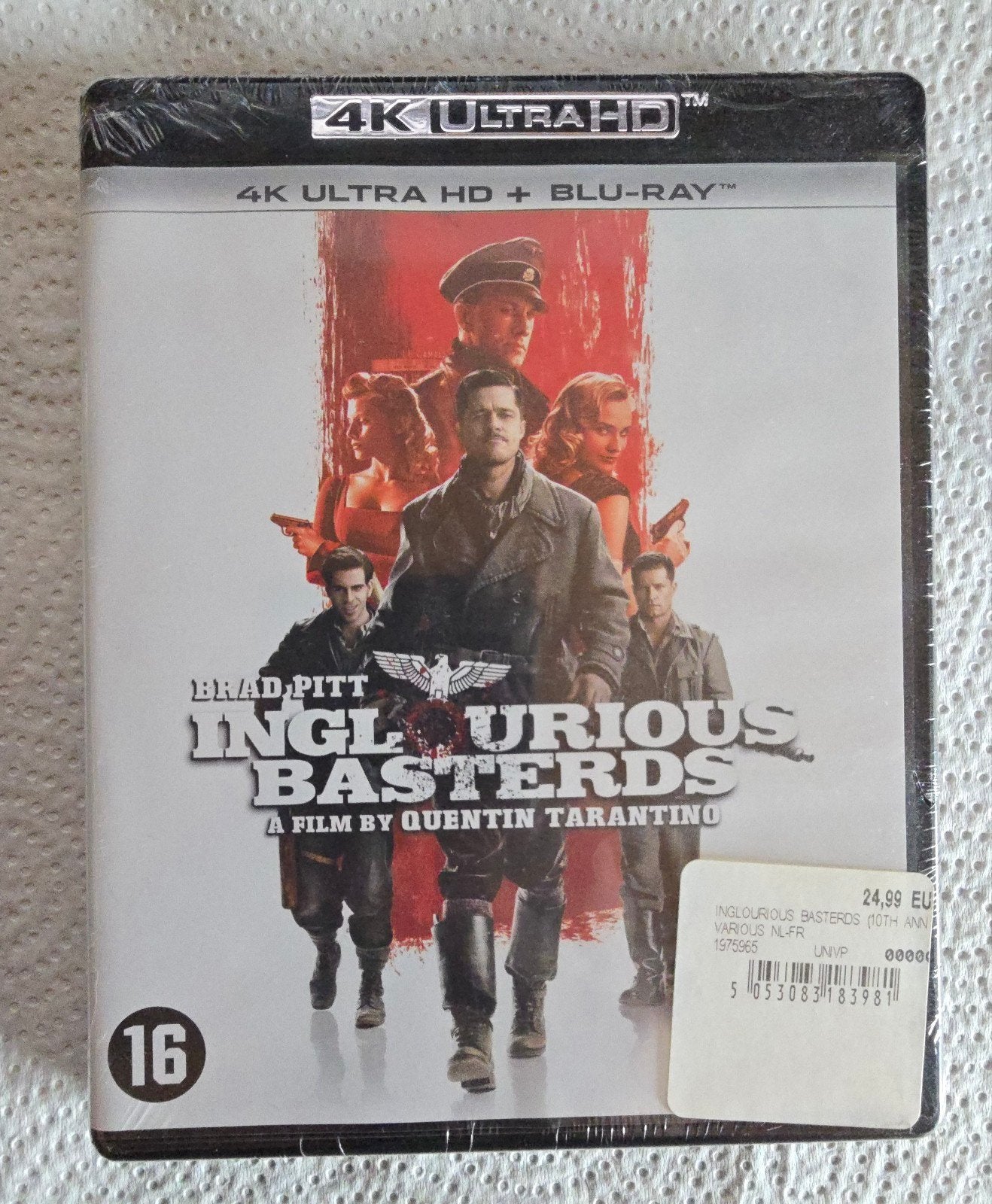 4k Ultra HD Inglourious Bastards, Enlèvement ou Envoi, Néerlandais, Film, Anglais
