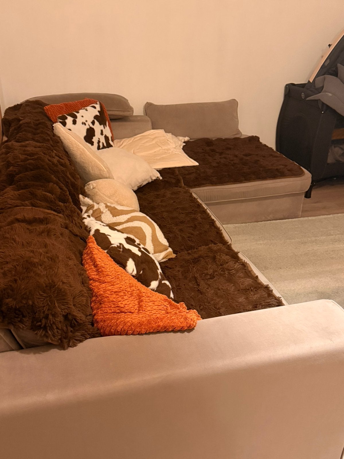 Canapé L, Maison & Meubles, 75 à 100 cm, 250 à 300 cm, Banc d'angle, Quatre personnes ou plus