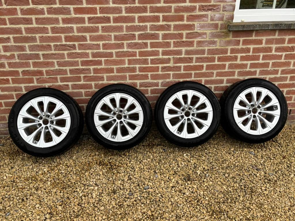 Complete set BMW 4 17" velgen + Pirelli winterband, Ophalen, Gebruikt, Banden en Velgen, 17 inch