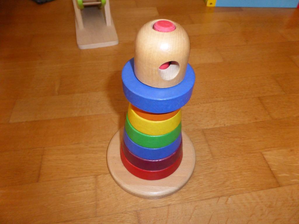 PHARE MARIN IKEA AVEC ELEMENTS EN BOIS QUI S'EMPILENT, Enlèvement, Utilisé, Autres types