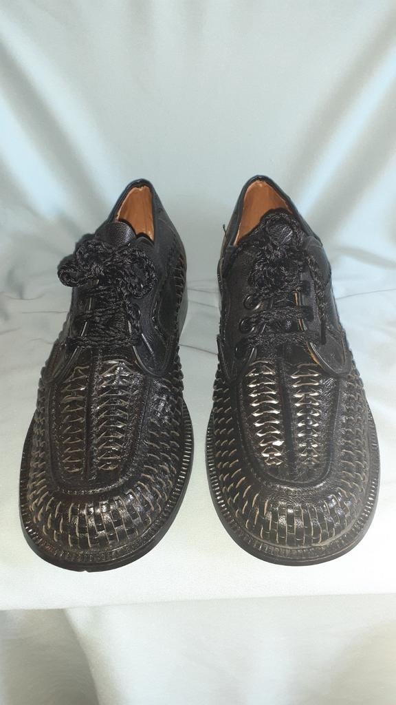 chaussure homme tressée cuir noir a lacets non portee, Vêtements | Hommes, Chaussures, Neuf, Chaussures à lacets, Noir, Enlèvement ou Envoi