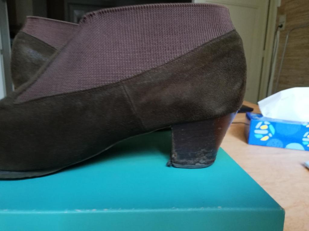 BOTTINES D'HIVER EN  MARRON FONCÉ, DAMES, Enlèvement ou Envoi, Brun, Boots et Botinnes, Hasley