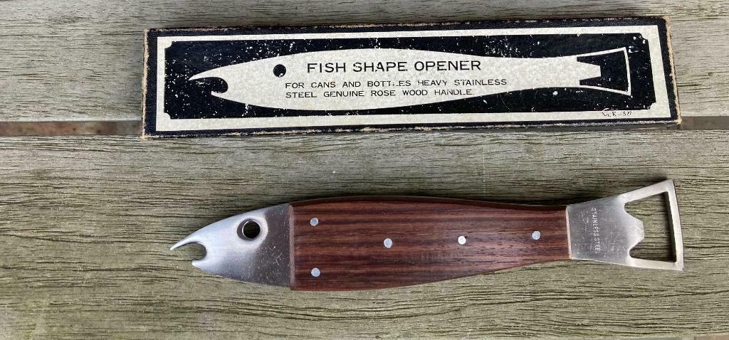 Fish Shape opener, Huis en Inrichting, Keuken | Keukenbenodigdheden, Zo goed als nieuw, Ophalen of Verzenden