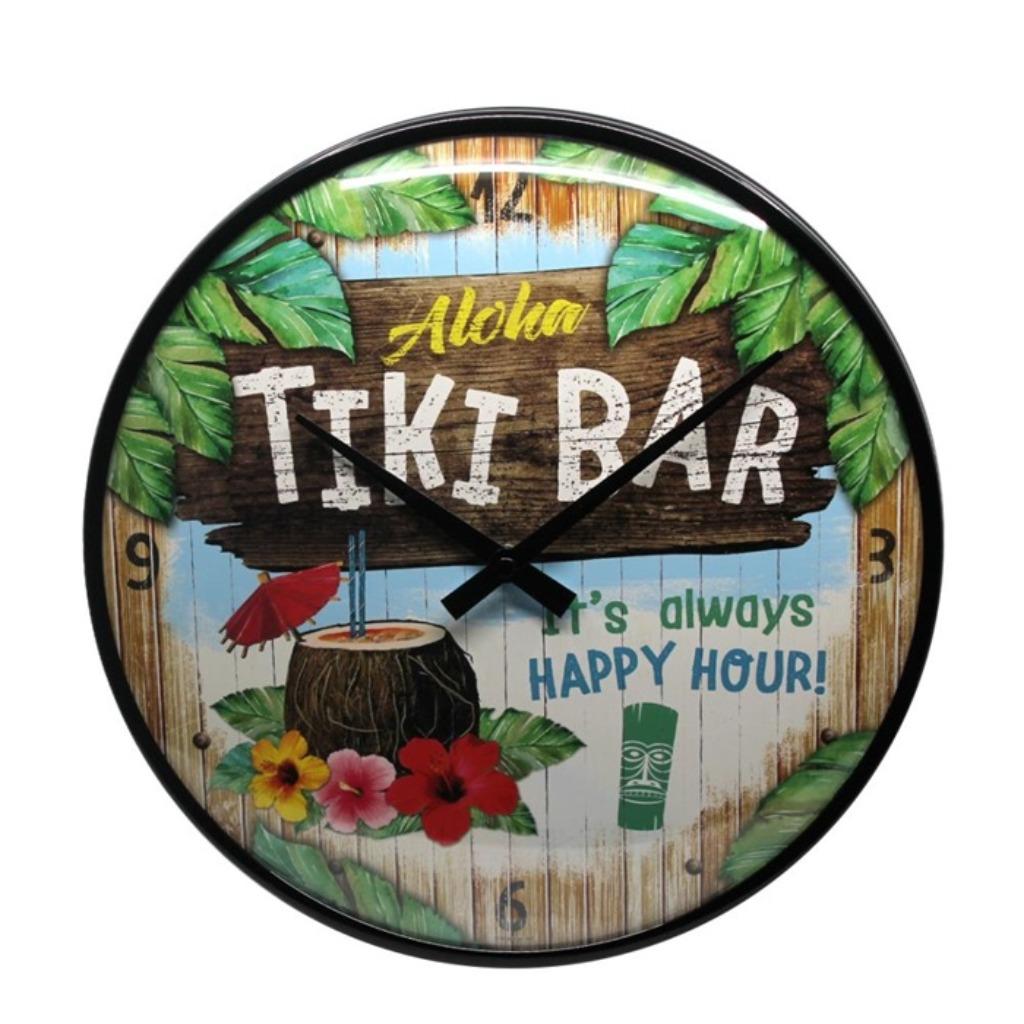 Tiki bar klok en veel andere leuke mancave decoratie klokken, Enlèvement ou Envoi, Neuf, Ustensile