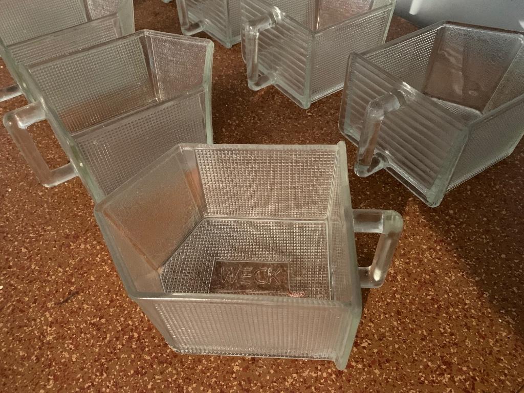 Vintage Weck voorraad lades in glas-kruidenpot, Antiek en Kunst, Ophalen of Verzenden