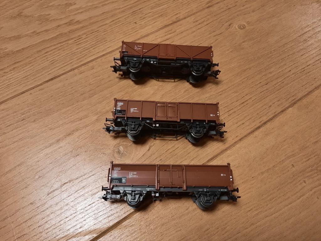 Märklin 46098 - coffret de 3 wagons tombereau DB, Wisselstroom, Wagon, Ophalen of Verzenden, Zo goed als nieuw