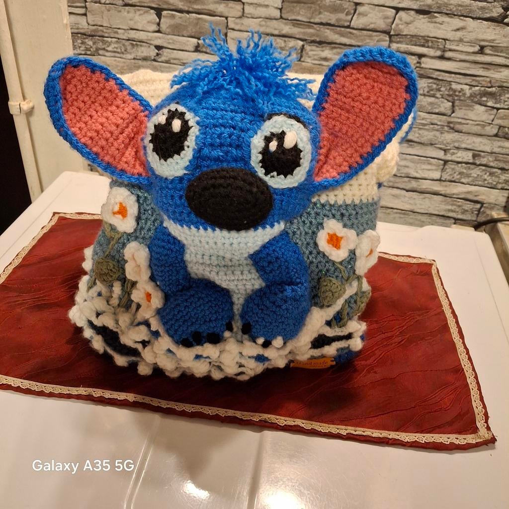Stitch in bloemen veld met voering, Hobby en Vrije tijd, Ophalen of Verzenden, Nieuw, Haken, Wol of Garen