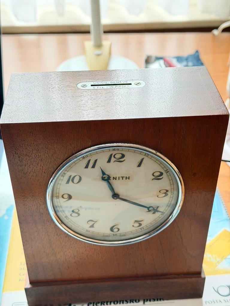 Antieke Zenith "Union Genève" Spaarklok - Art Deco, Antiek en Kunst, Ophalen