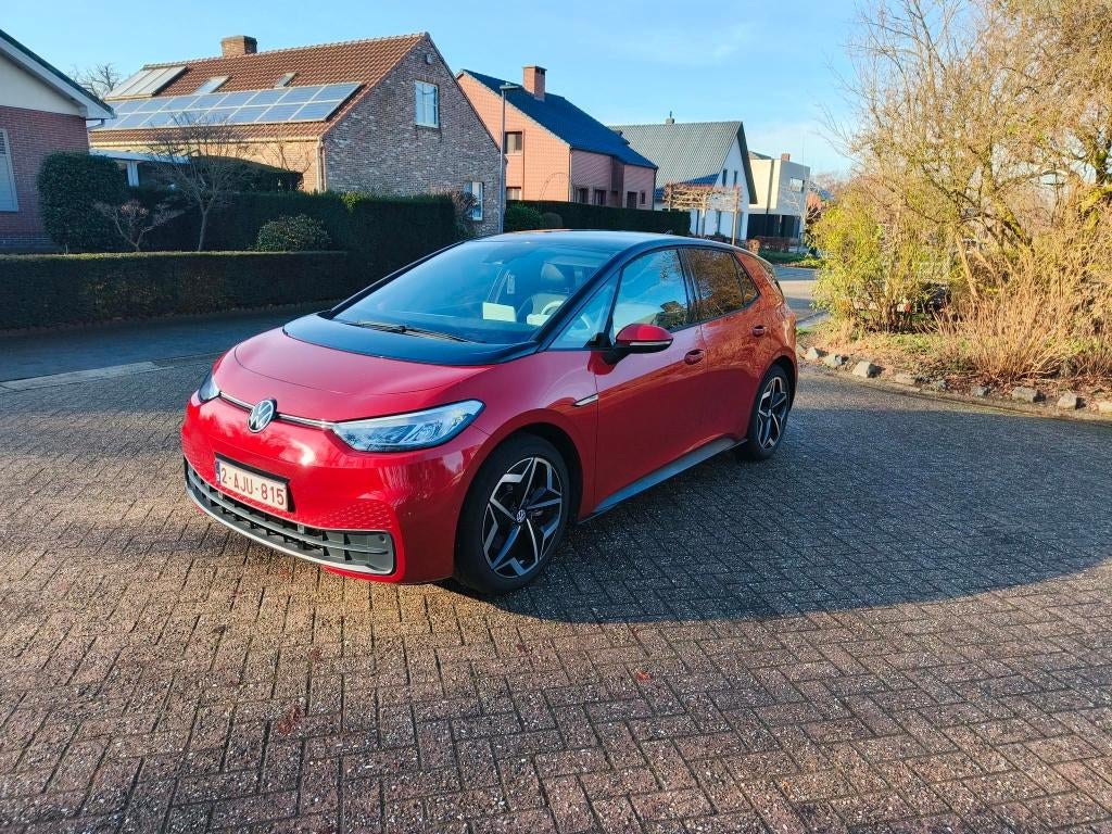 Mooie rode VW ID.3 PRO 150KW met carpass en garantie te koop, Auto's, Volkswagen, Automaat, Elektrisch, 5 zetels, Particulier