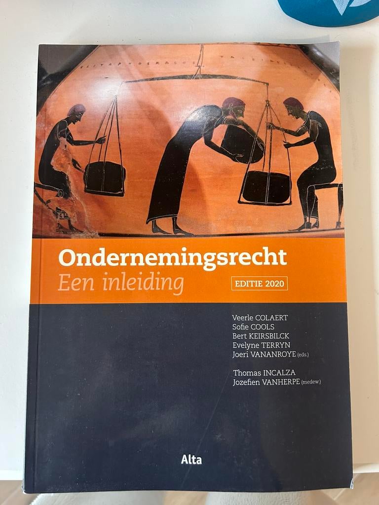 Ondernemingsrecht boek, Boeken, Studieboeken en Cursussen, Ophalen of Verzenden, Zo goed als nieuw
