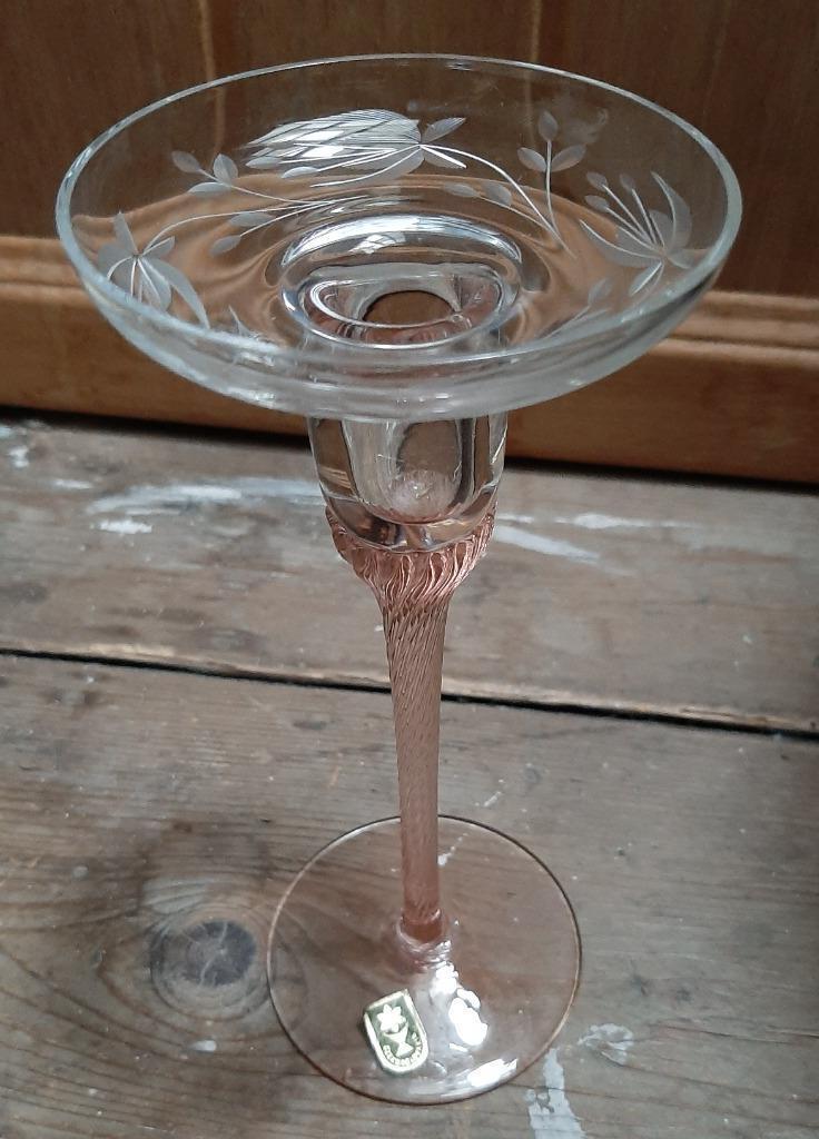chandelier en verre vintage Tchécoslovaquie, Antiquités & Art, Enlèvement ou Envoi