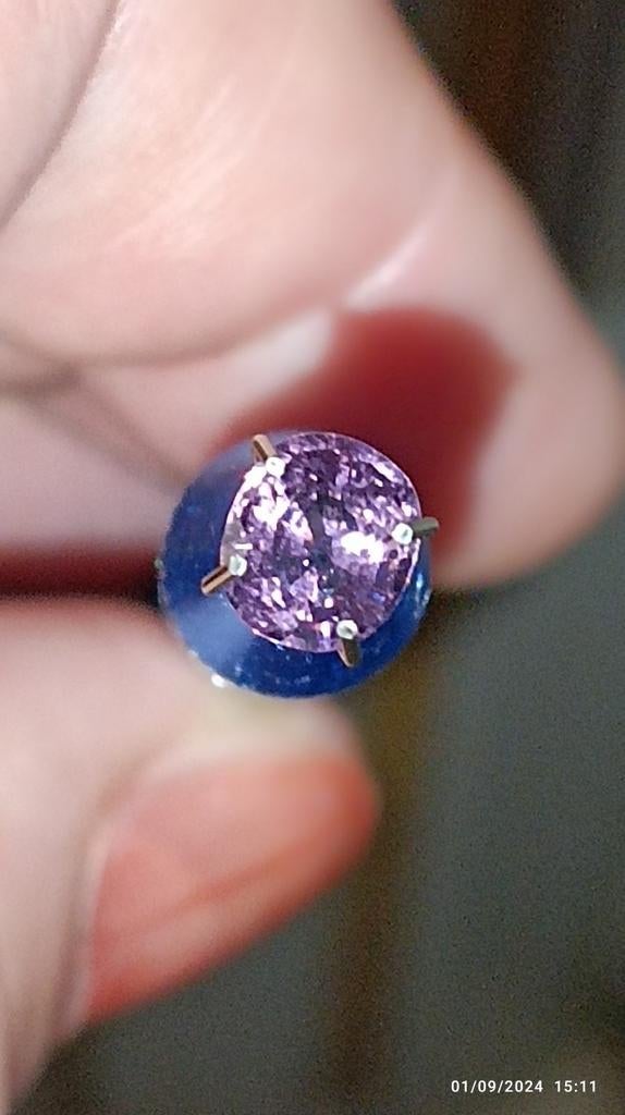 Mozambikaanse roze-violette spinel, Ophalen of Verzenden, Nieuw