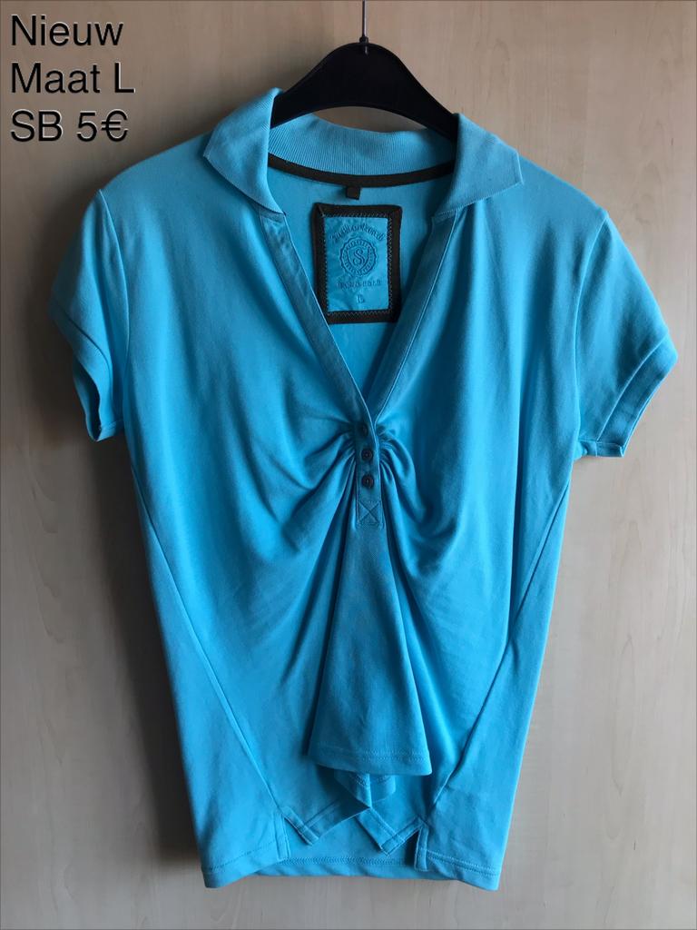 Nieuw - Blauw poloshirt Sutherland - maat L, Kleding | Dames, Sutherland, Ophalen of Verzenden, Nieuw, Maat 42/44 (L)