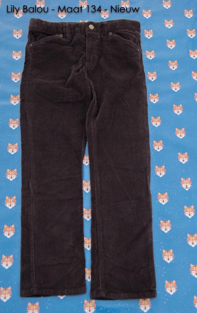 Lily Balou Corduroy ribfluweel bruin – Maat 134 Nieuw, Broek, Lily Balou, Nieuw, Ophalen of Verzenden